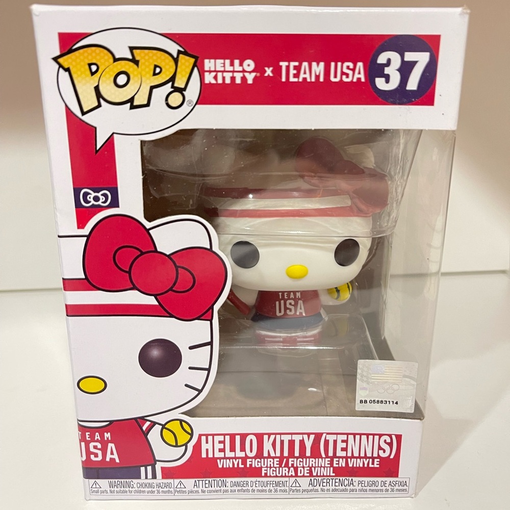Funko POP! Hello Kitty  USA (Tennis) #37 New free shipping